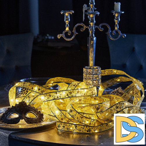 Гирлянда Uniel ULD-S1000-100/SCB/3AA WARM WHITE IP20 RIBBON UL-00010900