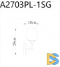 Бра ARTE Lamp A2703AP-1SG