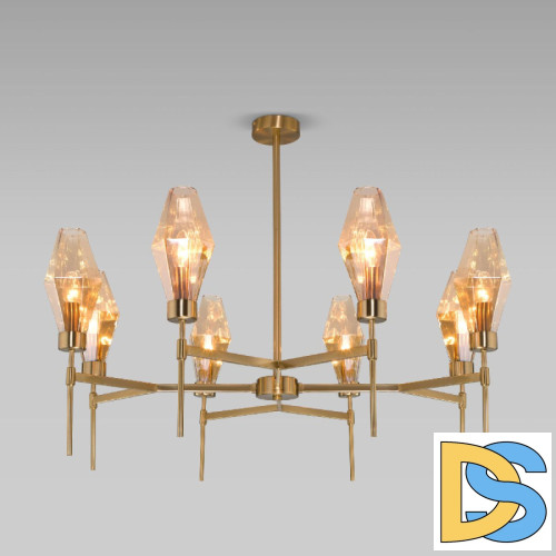 Люстра на штанге Eurosvet Prism 60143/8 латунь a061937