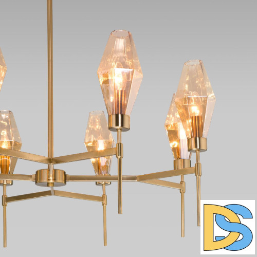 Люстра на штанге Eurosvet Prism 60143/8 латунь a061937