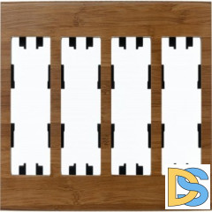 Рамка 4-ая (четверная), Дерево Бамбук, серия Atlas Design Nature, Schneider Electric