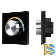 Панель Arlight Smart-P20-Mix-G-IN Black (12-24V, 4x3A, Rotary, 2.4G) 033762