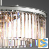 Подвесная люстра Delight Collection 1920s Odeon KR0387P-10B chrome/clear
