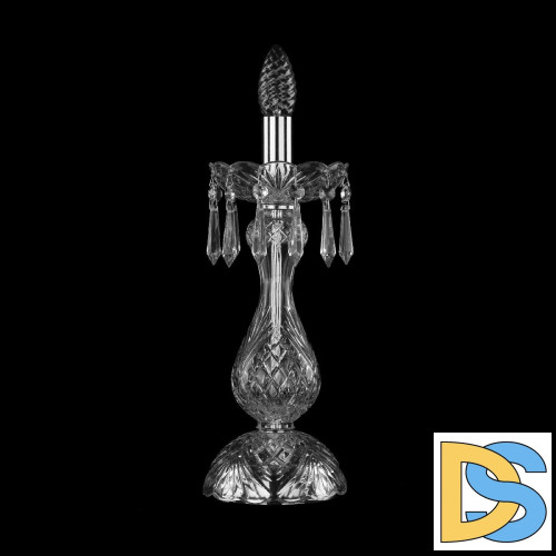 Настольная лампа Bohemia Ivele Crystal 1403L/1-35 Ni