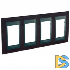 Рамка 4-ая (четверная), Дерево Венге/Графит, серия UNICA TOP/CLASS, Schneider Electric