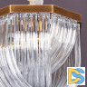 Подвесной светильник Delight Collection Murano Glass A001-400 L4 brass/clear