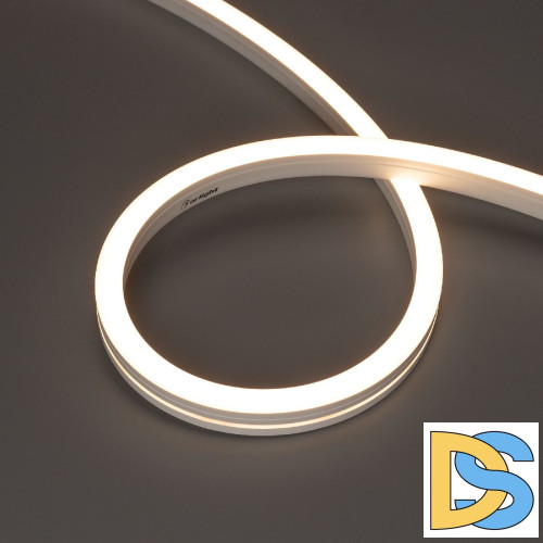 Светодиодная герметичная лента Arlight MOONLIGHT-SIDE-A140-12x17mm 24V Warm3000 (9.6 W/m, IP67, 5m, wire x2) 042784
