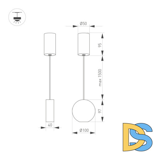 Подвесной светильник Arlight Elementa 032768