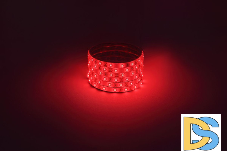 Светодиодная лента Эра 12В 2835 4,8Вт/м красный 5м IP65 LS2835-4,8-60-12-R-IP65-1 year-5m Б0059899