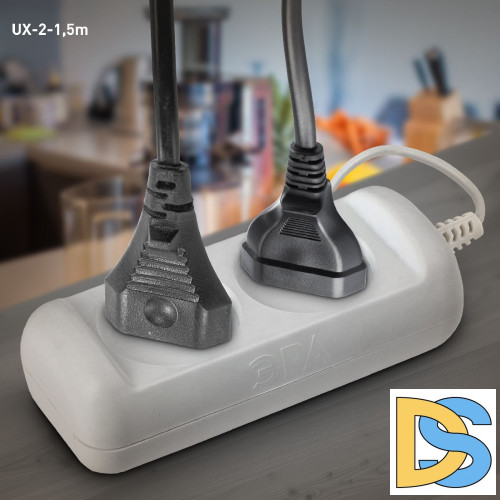 Удлинитель электрический Эра UX-2-1,5m Б0038557