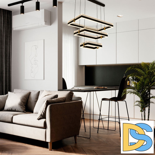 Подвесная люстра LED4U L7800-700 BK