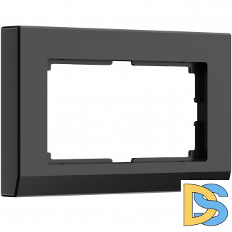 Рамка для двойной розетки (черный) W0081808