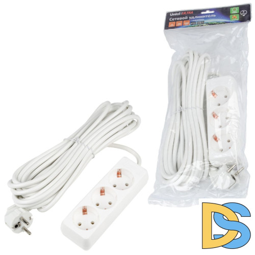 Удлинитель бытовой Uniel Ultra S-GCU3-7 WHITE UL-00010003