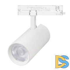 Трековый трехфазный светильник Arlight LGD-GERA-4TR-R90-30W Warm3000 (WH, 15 deg, 230V) 055189