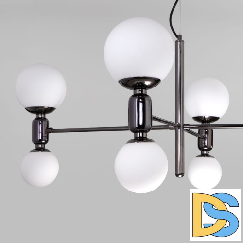 Подвесная люстра Eurosvet Bubble 30182/8 черный жемчуг a063206