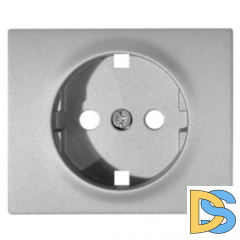 Лицевая панель для розетки с заземлением Legrand Galea Life - алюминий