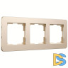 Рамка на 3 поста Werkel Platinum шампань 4690389184499 W0032611