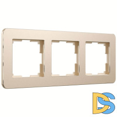 Рамка на 3 поста Werkel Platinum шампань 4690389184499 W0032611