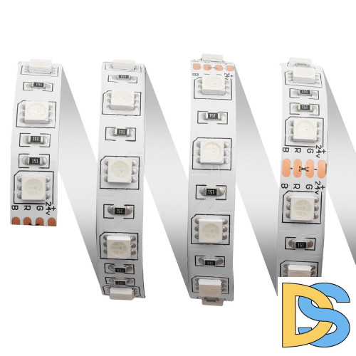 Cветодиодная лента Apeyron 24В 14,4Вт/м smd5050 60д/м IP20 5м RGB 00-310