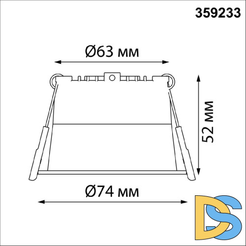 Встраиваемый светильник Novotech Tran 359233