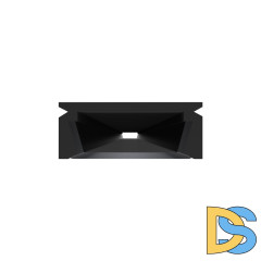 Профиль П-образный накладной Apeyron ширина ленты до 10мм (рассеиватель, заглушки - 2шт) 08-05-Ч