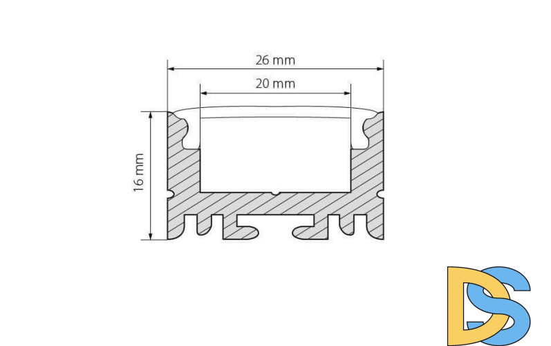 Профиль Arlight ARH-LINE-1726-2000 ANOD 018674