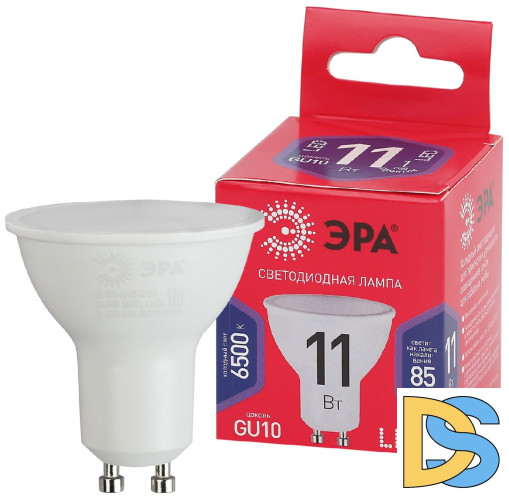 Лампа светодиодная Эра GU10 11W 6500K LED MR16-11W-865-GU10 R Б0045346