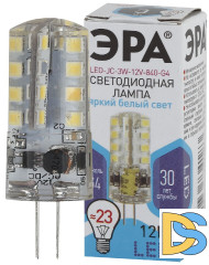 Лампа светодиодная Эра G4 3W 4000K LED JC-3W-12V-840-G4 Б0033194