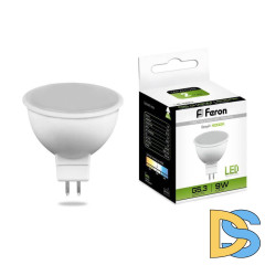 Лампа светодиодная Feron MR16 G5.3 9W 4000K Грибок матовая LB-560 25840