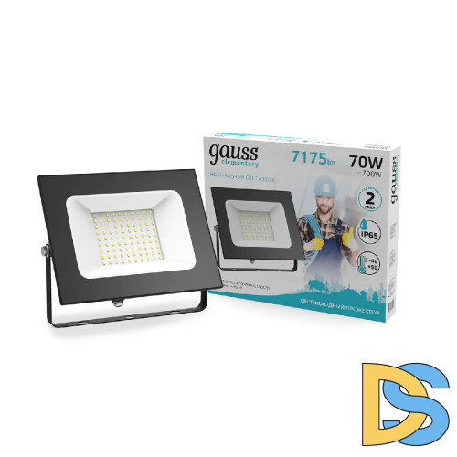 Прожектор светодиодный Gauss Elementary 70W 4000К 613100270