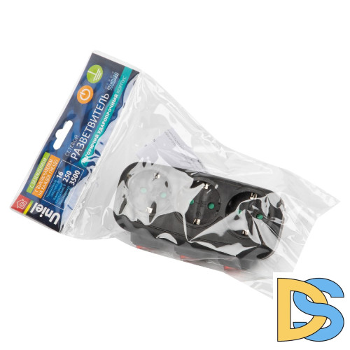 Сетевой разветвитель Uniel S-GES3-16OB BLACK UL-00011240