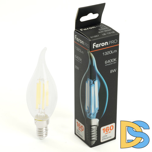 Лампа светодиодная Feron LB-1218 E14 8W 6400K 51267