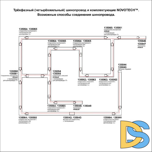 Шинопровод трехфазный Novotech Port 135236