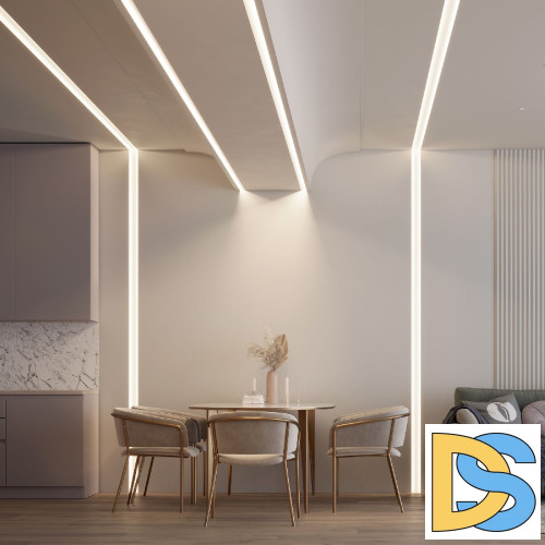 Профиль Arlight FANTOM-W45-BEVEL-2000 WHITE 039949