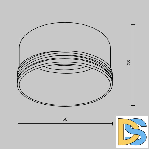 Кольцо декоративное для однофазного трекового светильника Maytoni Technical Focus LED RingM-12-W