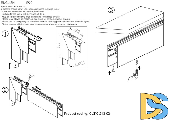 Внутренний угловой соединитель для магнитного накладного шинопровода Crystal Lux Space CLT 0.213 02 WH