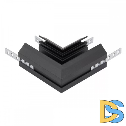 Угловой соединитель для шинопровода и закладного профиля для натяжного потолка AM Group AM540 BK SMART