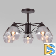 Люстра на штанге Eurosvet Takara 70135/5 кофе a056965
