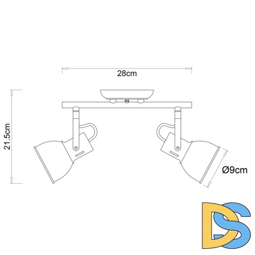 Спот Arte Lamp Jovi A1677PL-2GO