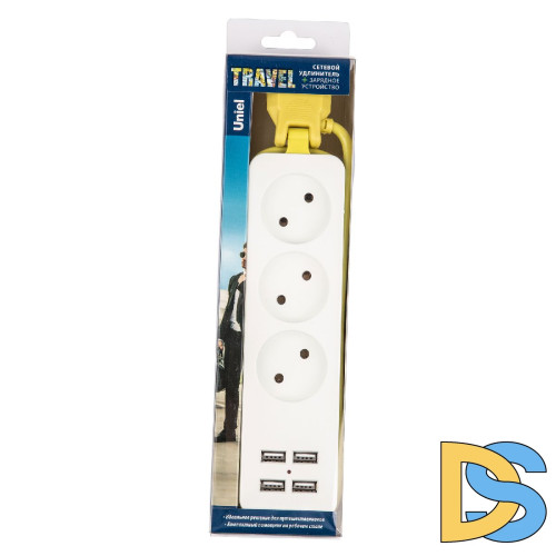 Удлинитель Uniel S-CT3-1,8U WHITE/GREEN UL-00011136