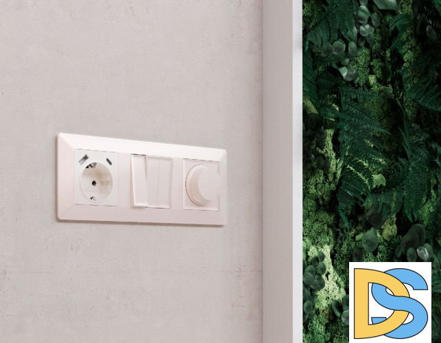 Рамка трехместная Ambrella Volt Line AF110203