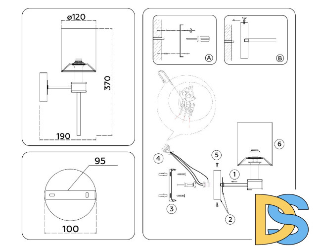 Бра Ambrella Light High Light Classic LH72375