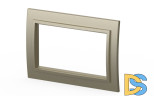 Рамка для двухместной розетки без заземления ELBI Zena 608-011400-908