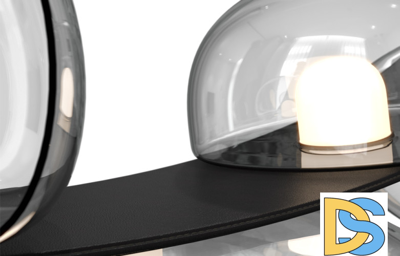 Подвесной светодиодный светильник Crystal Lux Bosque SP7 L3000 Black/Transparent