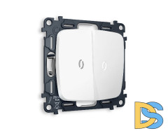 Комплект механизма 2-кл проходного выключателя с подсветкой Ambrella Volt Omega MO124035