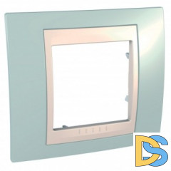 Рамка 1-ая (одинарная), Морская волна/Бежевый, серия Unica, Schneider Electric