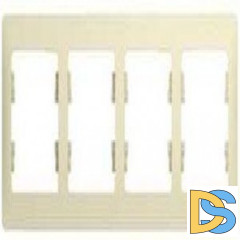 Рамка 4-ая (четверная), Бежевый, серия Glossa, Schneider Electric