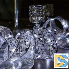 Гирлянда Uniel ULD-S1000-100/SCB/3AA WHITE IP20 RIBBON UL-00010901