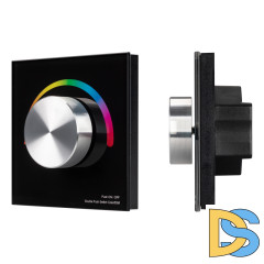 Панель Arlight Smart-P8-RGB-G-IN Black (12-24V, 3x4A, Rotary, 2.4G) 033763