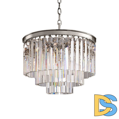 Подвесная люстра Delight Collection 1920s Odeon KR0387P-6 chrome/clear